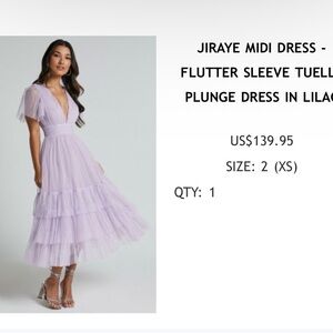 Showpo Lavender Tulle Dress